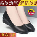Brand discontinued sizes: flight attendant-approved, all-day comfort leather shoes - flat, wedge, and work shoes for women - black, professional dress shoes