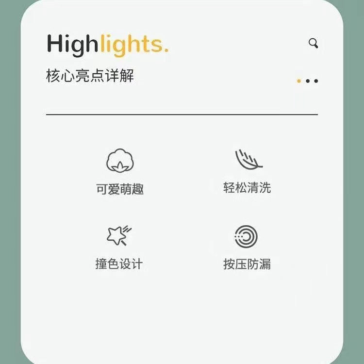 Creative silicone cup lid universal round dustproof ceramic teacup water cup accessories cute cartoon mug lid