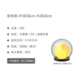 Outdoor waterproof moon bubble globe lights - landscape lawn solar garden decorative atmosphere lighting