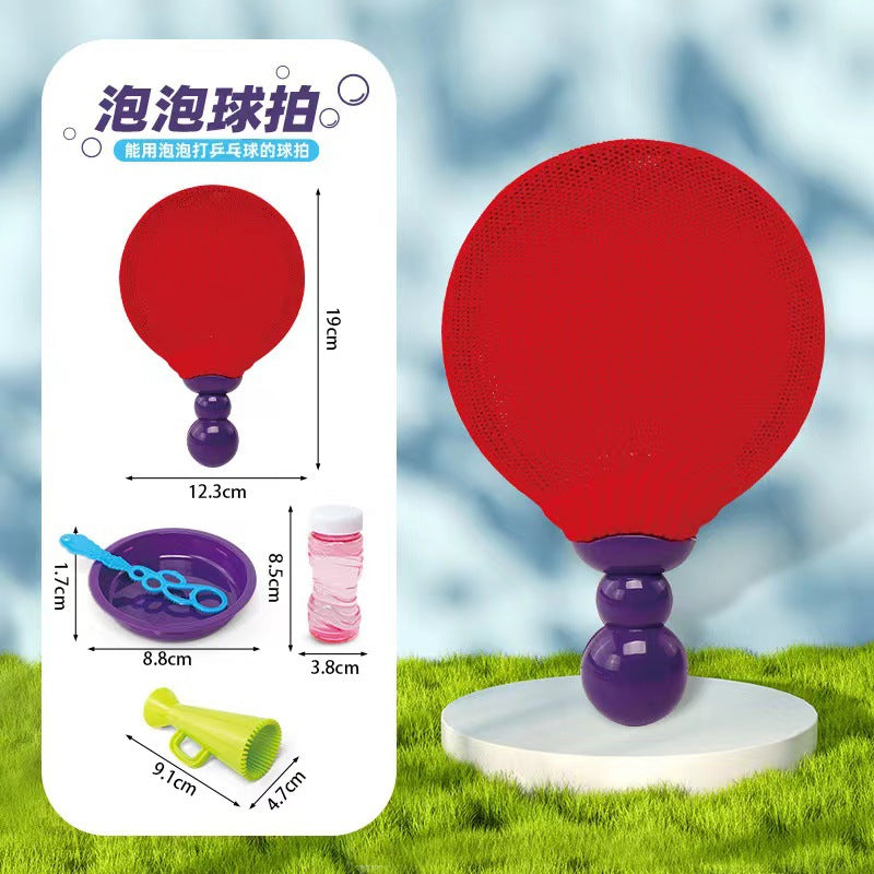 Kids' outdoor bubble toy - tiktok viral style - bubble blower with ping pong bubble function - manual magic bubble gun