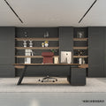 Office furniture executive desk and chair set - modern minimalist style - ceo desk, manager desk, director's desk, executive desk