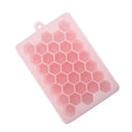 33-cavity silicone ice cube tray with lid - honeycomb design for homemade ice cubes, diy jelly molds, and silicone ice makers