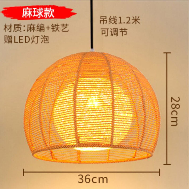 Japanese chandelier restaurant light tatami light new Chinese bamboo lamp zen light tea room light Chinese style bamboo art lighting
