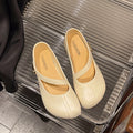 Mary jane shoes round toe soft flatsflats women 2026 spring new arrival flats inclined one strap women's mary jane shoes
