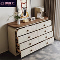 Wall-mounted five-drawer and eight-drawer cabinet, medieval living room storage cabinet, bedroom for home bedside storage cabinet, accessible luxury solid wood dressing table
