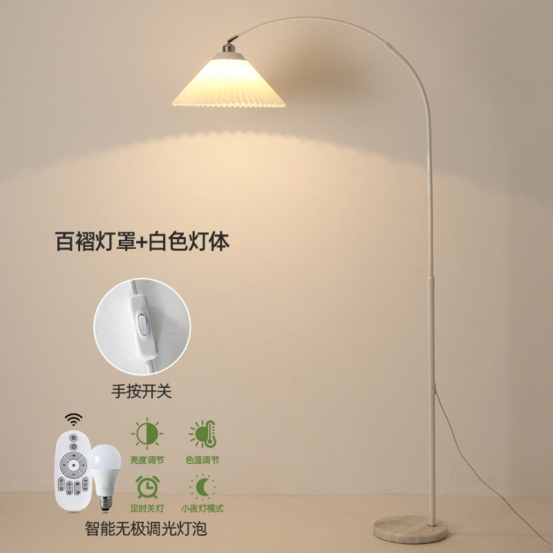 Zhongshan floor lamp ins wind living room living room fishing lamp sofa wall corner lamp study bedroom eye protection floor lamp