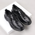 Genuine leather cowhide spring/autumn men's new arrivals: light luxury business casual formal shoes, thick-soled men's british style leather shoes