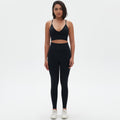 New arrivalhigh waist hip lifting tights suspenders beautiful back sports bra fitness suit cross-border seamless quick-drying yoga clothes