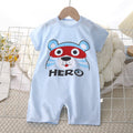 Kids' summer short-sleeve romper, newborn bodysuit, infant cotton onesie, baby boy and girl playsuit
