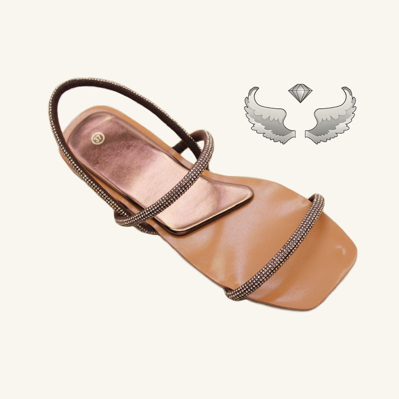 Madagascar Wholesale Direct Women's Shoes Craft Shoes Fashion Belt Diamond Sandals Outer Wear Women's Sandals