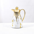 Wholesale cross-border luxury insulated kettle: large capacity coffee pot for home and commercial use, insulated water kettle with logo, gold teapot
