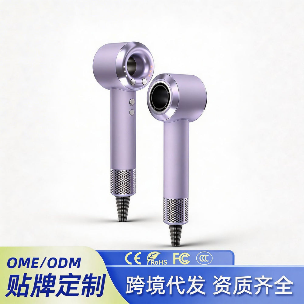 Customizable hair dryer - home use, negative ion hair care, silent & quick drying, salon-grade, bladeless, high-power blow dryer