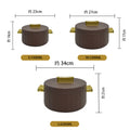 Food warmer containerexportsuit3pcs 1.5l-3.2l-6.2l simple thermal insulation box