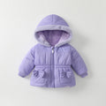 Girls' cotton-padded jacket, autumn/winter  new style, chic baby outerwear, princess fashion, thickened, extra-long sleeves, winter top