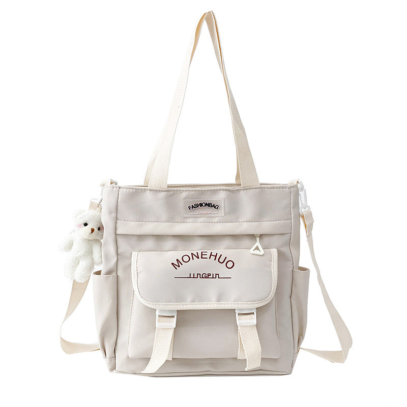 New primary school students tote bag, tutoring bag, tutoring bag, bag, high-value beauty, simple and versatile mailman bag, tote bag