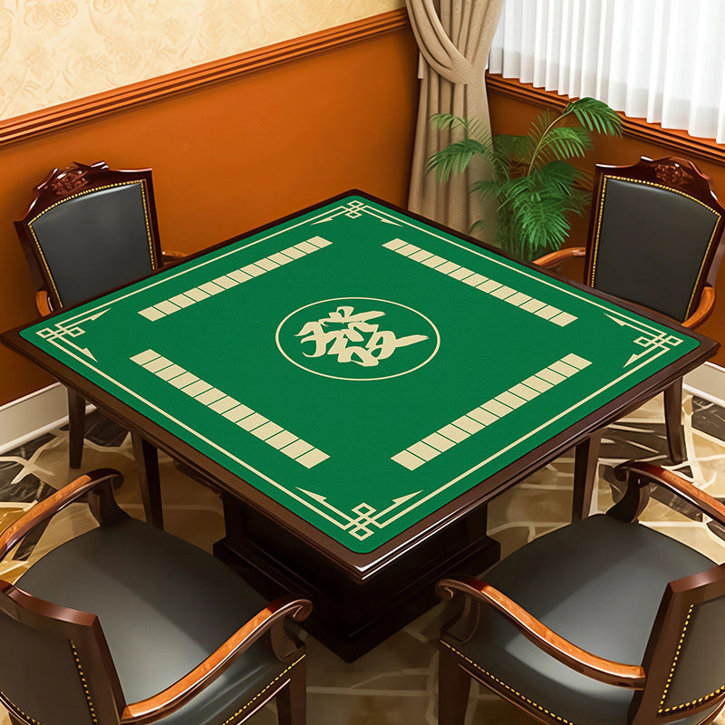 Square mahjong table mat - absorbent, non-slip, and silent - ideal for mahjong parlors, poker rooms, and gaming tables - also suitable as a dining table mat