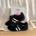 Suede flats german training shoes women's 2026 new arrivalautum women's shoes best selling easiest for match agan shoes sports casual sneakers