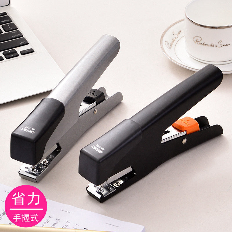 Deli 0358 Hand-held labor-saving stapler Student household stapler Universal No. 12 nail labor-saving type