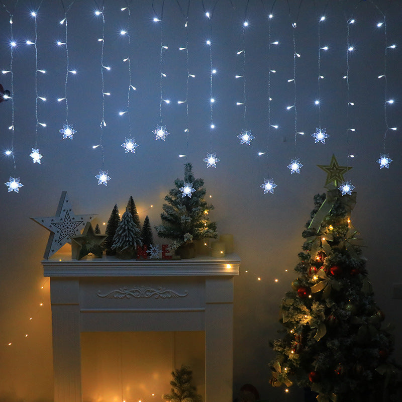 LED butterfly ice bar light interior decoration curtain light living room atmosphere flash light low pressure lights string snowflake ice bar light