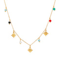 new arrivalcolorful heart pendant casualclassy necklace for men and women daily wear gold titanium steel jewelry