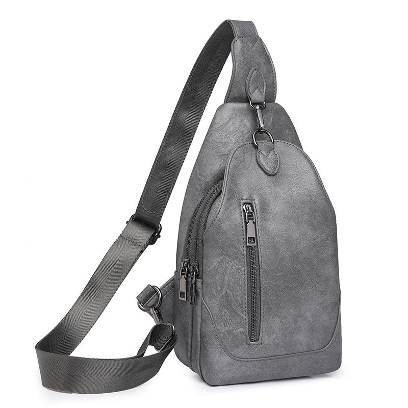 Find a factory,  popular women's bags PU bags, messenger bags, spring women's versatile retro breast bags, waist packs wholesale