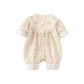 Spring & fall ha princess baby infant clothes fashionable floral romper long sleeves one-piece outing clothes trendy
