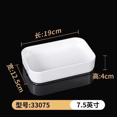 Fat beef plate melamine hotpot restaurant buffet plate tableware barbecue plate commercial side dish dish lettuce bucket haidilao