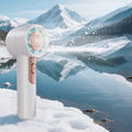 2026 new high-speed handheld fan, usb powered, mini digital display, portable mini desktop usb rechargeable
