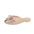 2025 summer new fashion closed-toe flat mules - women's floral cutout fairy style sandals for dressing up and out, perfect with skirts