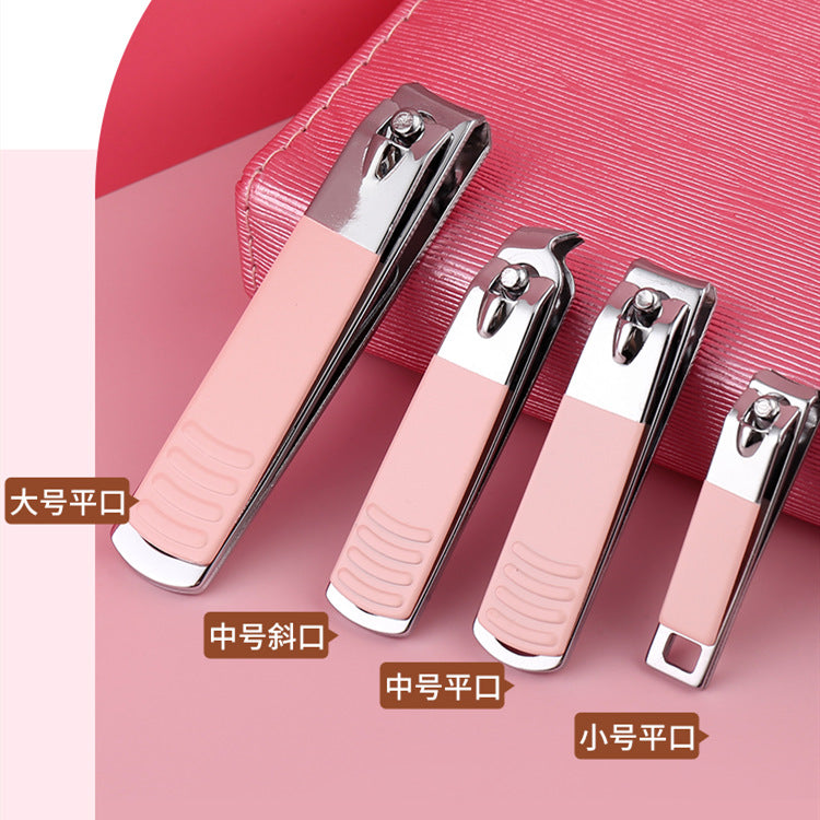 German stainless steel eagle mouth pliers manicure dead skin scissors tool suit complete set professional pedicure knife nail scissors wholesale