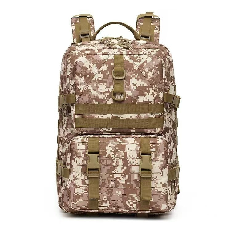 Cross-border camouflage tactical backpack new large-capacity wear-resistant outdoor sports backpack multi-functional camping bag cycling bag