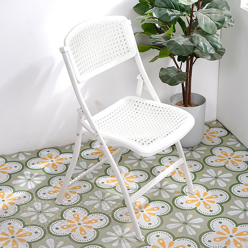 Business office plastic folding chair, exhibition rental hollow backrest foldable computer chair training chair, wholesale