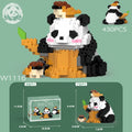 China panda life series educational assemble toys tiny particles stall compatible lego building blocks gifts wholesale