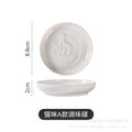 Ceramic animal flavor dish xiaodiefor homecreative sauce dish small soy sauce dish cute ketchup dish manufacturer wholesale