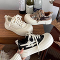 Meteor white shoes women's fall and winter heightened thick sole big toe ugly cute shoes 2026 new arrival easiest for match casual sneakers preppy style