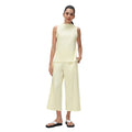 Women's casual activewear set: round neck sleeveless sports tank top & loose fit wide leg pants - perfect for tennis, yoga & more!