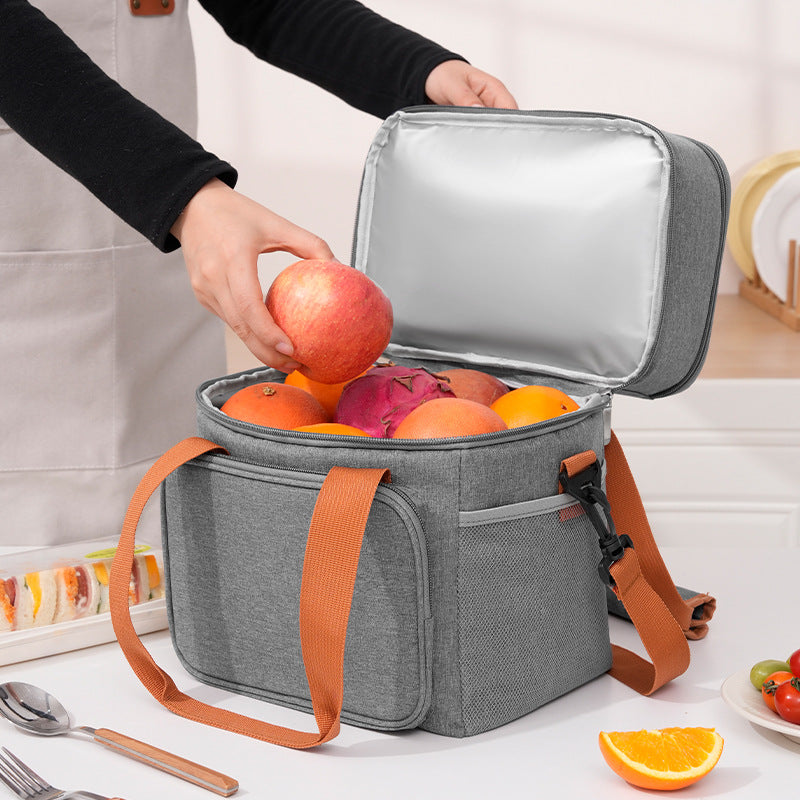 Beilian double-layer thermal insulation bag  portable back span large-capacity picnic lunch box bag PEVA water filling ice bag wholesale
