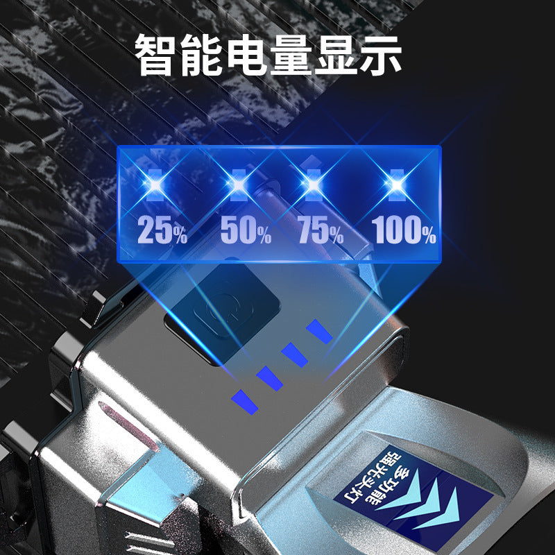 Induction LEDType-c rechargeable gold silver outdoor camping headlights long-range electric display fishing lighting wholesale