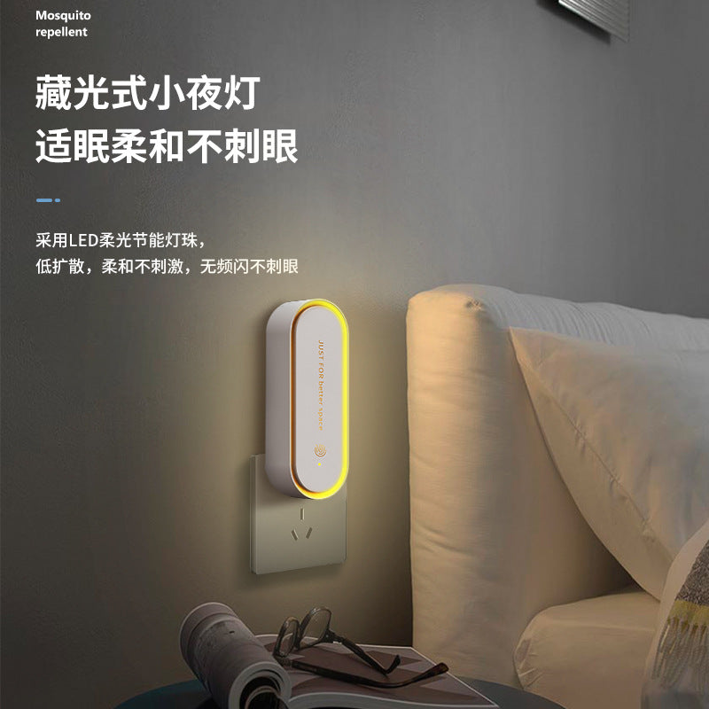 New ultrasonic mosquito repeller & mite eliminator - home use, bedside mosquito & insect repellent with aromatherapy tablets, night light, and sonic mosquito control