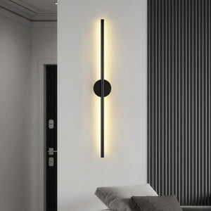 Minimalist modern led linear wall sconce - creative living room tv backdrop, bedroom bedside, and popular linear lighting fixture