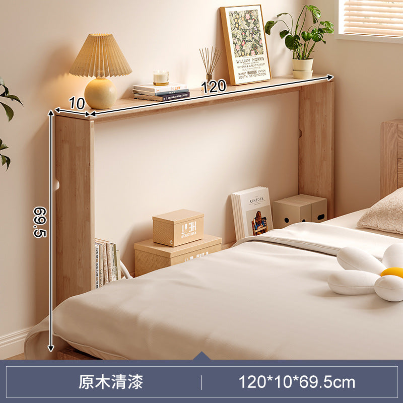 Solid wood bedside shelf, bedside gap, bedside crack, long cabinet against the wall, narrow frame behind the sofa, storage cabinet, storage