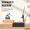 Karaoke rotating wireless desktop mobile phone holder bluetooth audio factory song microphone live broadcast speaker