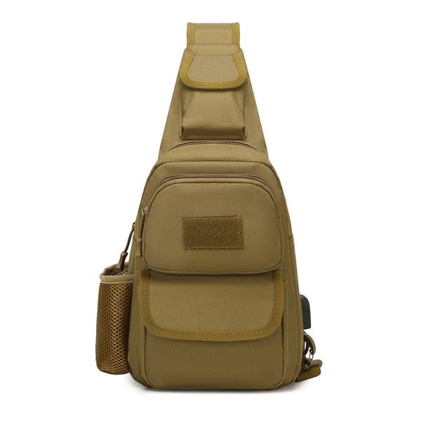 Outdoor camouflage Luya bag Men's casual shoulder messenger bag Multifunctional fanny pack Sports breast bag Tactical shoulder bag