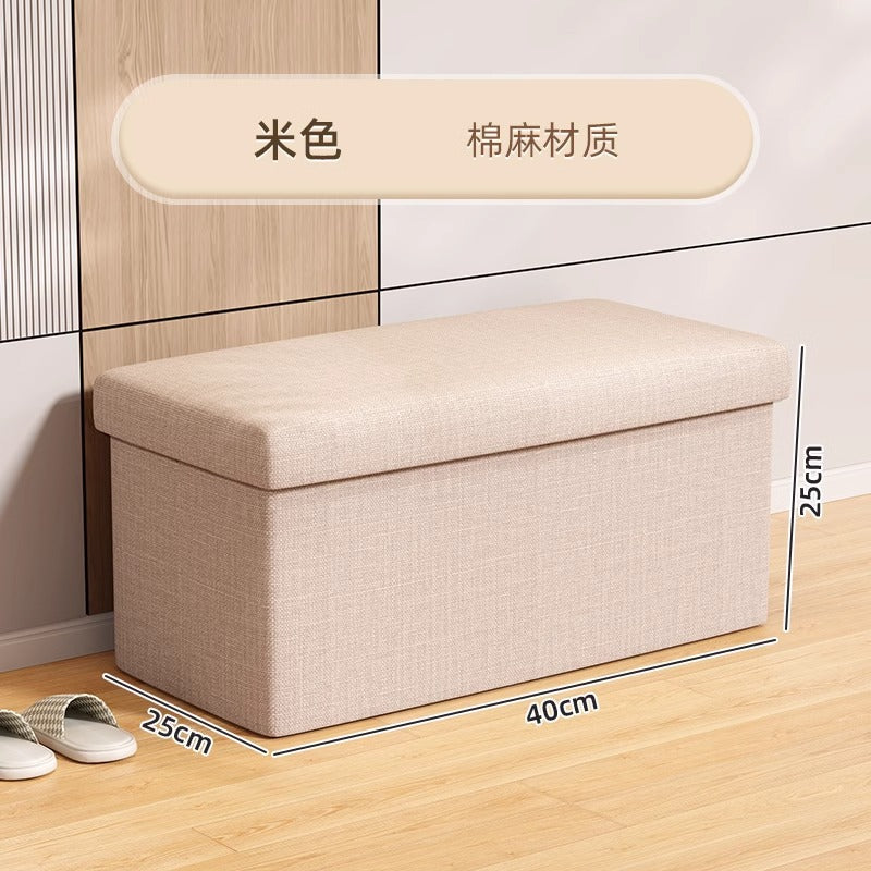 Customized storage stool storage box can seat people, change shoes, folding multi-functional toys, living room home storage box