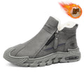2025 winter trend: new high-top cotton shoes - bestselling men's non-slip work boots, versatile, warm, thick-soled, fleece-lined cotton boots