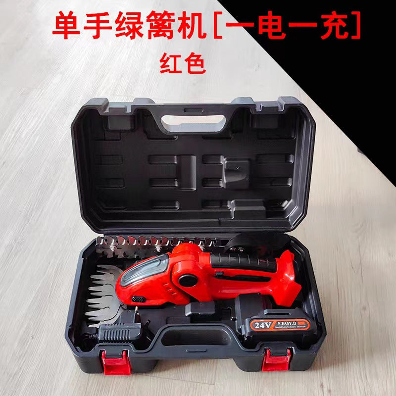 For homelithium battery handheld hedge trimmer mini electric hedge trimmer lawn mower fence shear trimmer pruning shears tool