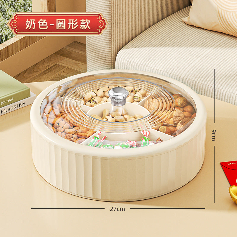 Fruit platter living room for home candy box coffee table fruit platter multi-layered grid festive nuts snacks transparent dried fruit box