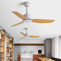 Retro restaurant ceiling fan cafe simple silent fan strong wind commercial hotel for home living room lightless ceiling fan