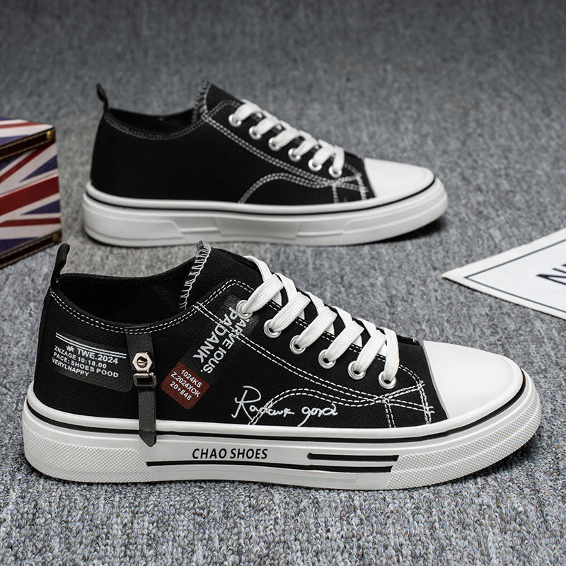 Men's canvas shoes - winter breathable, versatile, classic student style, athletic & casual, lightweight soft sole sneakers