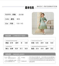 Custom girls' dress - printed floral chiffon a-line skirt - trendy pleated skirt - cross-border children's wear